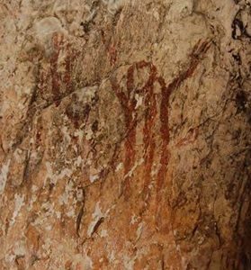 Figuras humanas de tipo macroesquemático. Barranc de l’Infern (Vall de Laguar).